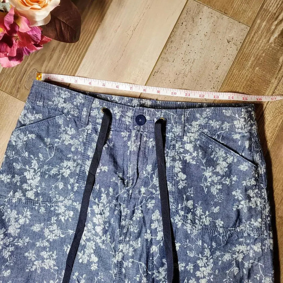 White Stag Blue Floral Skort Size 6 100% Cotton RN 52469 - Picture 8 of 12